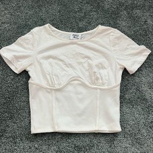 Princess Polly White Crop Top